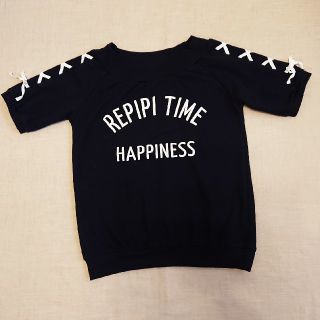 レピピアルマリオ(repipi armario)のレピピアルマリオ クロスリボンカットソー M(Tシャツ/カットソー)