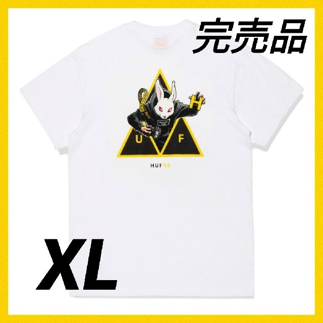 HUF x #FR2 TT S/SL TEE WHITE XL コラボTシャツHUFのHUFx