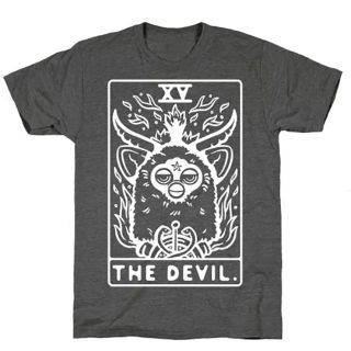 ファービー 悪魔 デビル Tシャツ お洒落 個性的 変わったデザイン 可愛い(Tシャツ(半袖/袖なし))