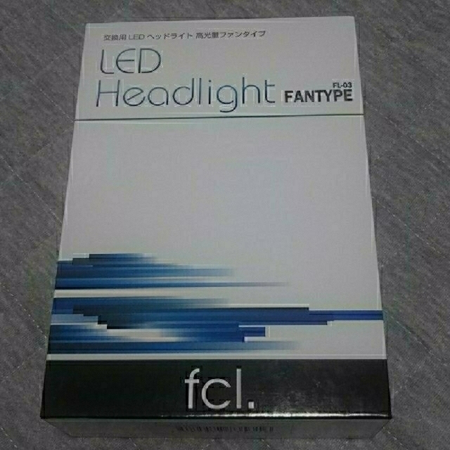 【期間限定特価】 ファン付 LEDヘッドライトH4 Fcl. Hi/Lo切替 ホワイト  汎用パーツ
