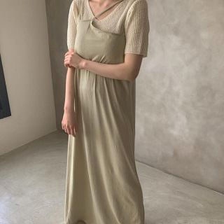 カスタネ(Kastane)の訳あり amiur/string cami one pierce ミント(ロングワンピース/マキシワンピース)