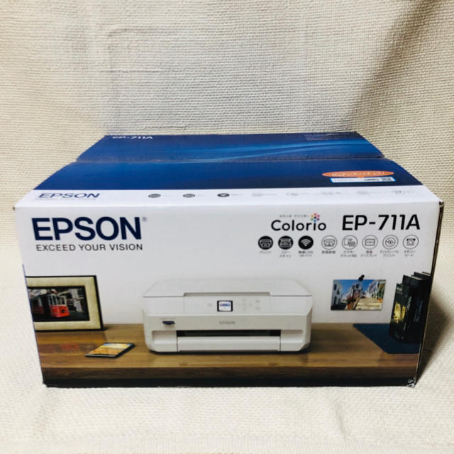 EPSON(エプソン)の【新品】EPSON カラリオ　プリンター EP-711A  2台 インテリア/住まい/日用品のオフィス用品(オフィス用品一般)の商品写真