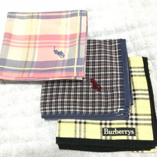 バーバリー(BURBERRY)のバーバリー　ポロラルフローレン  ハンカチ3点(ハンカチ)