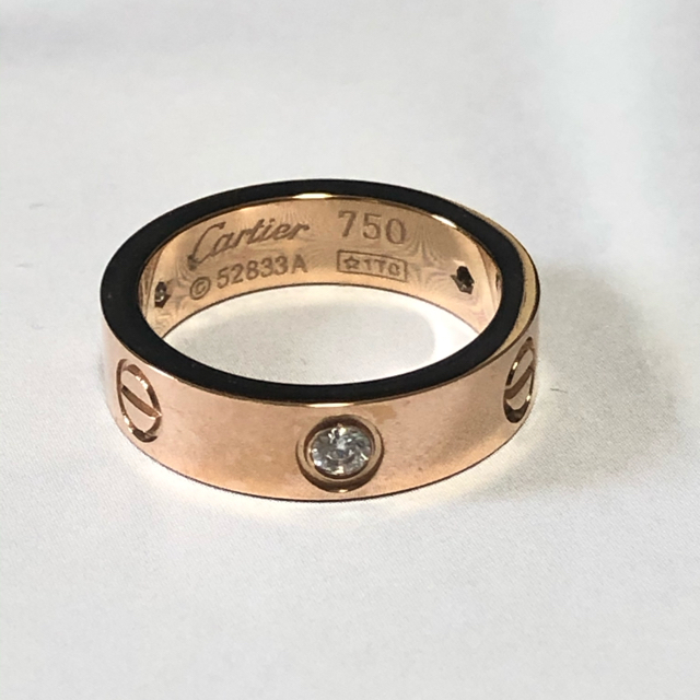 代引き人気  Cartier - 【未使用】カルティエ ダイヤモンド3個ラブリング リング(指輪)