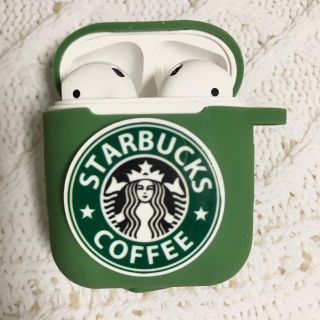 スターバックスコーヒー(Starbucks Coffee)のAirPods ケース　スタバ柄　グリーン(iPhoneケース)