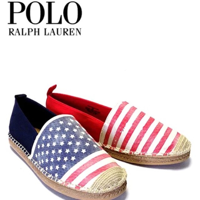 POLO RALPH LAUREN(ポロラルフローレン)の★新品★ラルフローレン★エスパドリーユ (US Flag/9.5D/28cm) メンズの靴/シューズ(スリッポン/モカシン)の商品写真