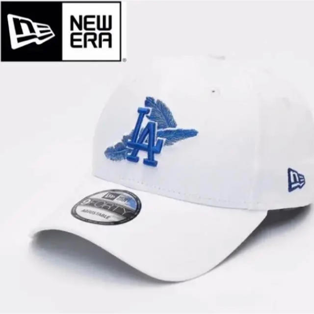 NEW ERA - 【海外限定】NEW ERA ニューエラ ドジャース 白 LA フェザー 羽柄の通販 by shin's shop｜ニュー