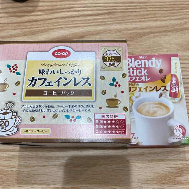 COOPカフェインレスコーヒーバッグ＆カフェオレカフェインレス 食品/飲料/酒の飲料(コーヒー)の商品写真