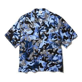 ソフ(SOPH)のオープンカラーシャツ(5分袖)1MW by SOPH. カモフラ(シャツ)