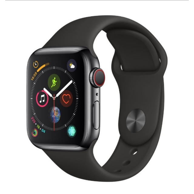 腕時計(デジタル) Apple Watch 4 40ミリ ブラック 2018/12購入 純正買