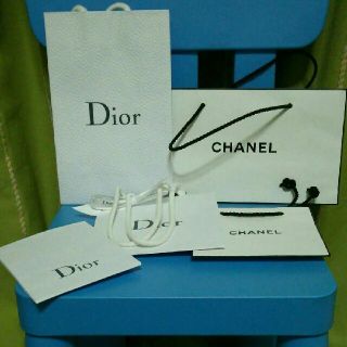 ディオール(Dior)のディオールとシャネルのブランド紙袋(ショップ袋)