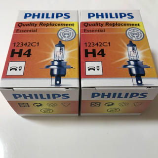 フィリップス(PHILIPS)のPhilips フィリップス  H4 12V60/55W ヘッドライト球 2個(パーツ)