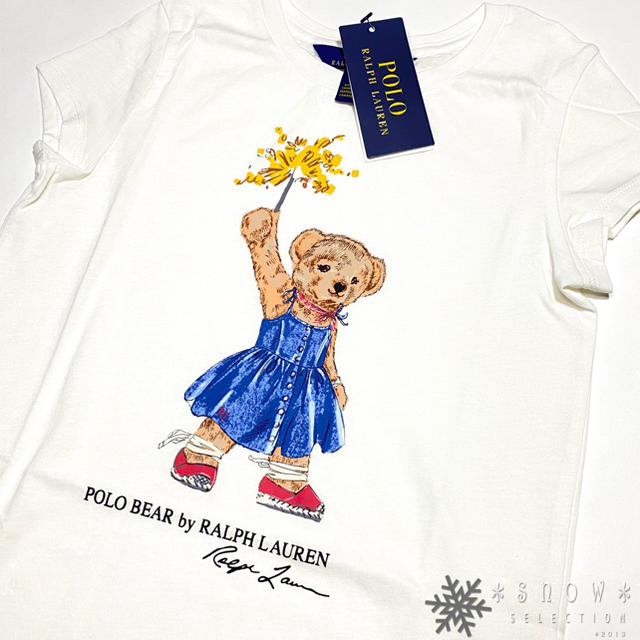 POLO RALPH LAUREN(ポロラルフローレン)の2020年新作 ラルフローレン 3T/100 スパークラーポロベアTシャツ キッズ/ベビー/マタニティのキッズ服女の子用(90cm~)(Tシャツ/カットソー)の商品写真