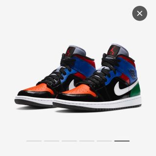 ナイキ(NIKE)のNikeJordan1 mid Patent Blend Womens(スニーカー)