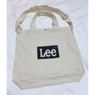 リー(Lee)のLee 2way ショルダー&トート　バッグ　キャンバス　オフホワイト(トートバッグ)