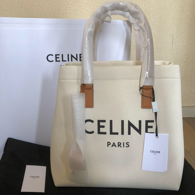 新品タグ付 CELINE セリーヌ ホリゾンタル キャンバストートバッグ