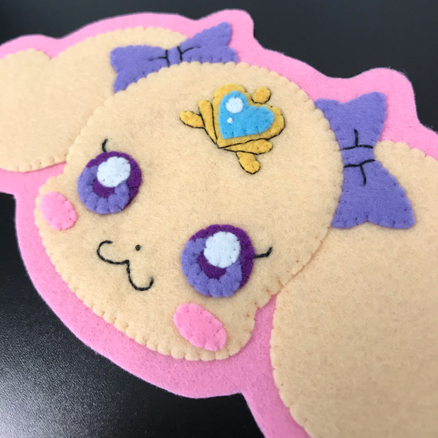 フェルト ワッペン ハンドメイド ハンドメイドのキッズ/ベビー(ネームタグ)の商品写真