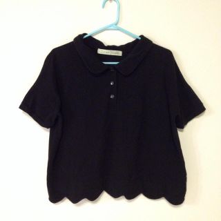 ドットアンドストライプスチャイルドウーマン(Dot&Stripes CHILDWOMAN)のスカラップポロ(ポロシャツ)