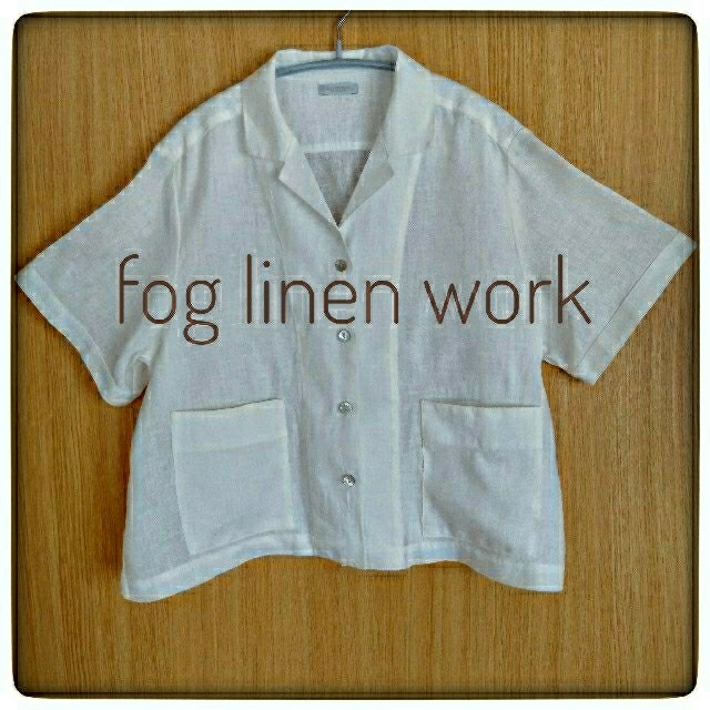 fog linen work(フォグリネンワーク)のfoglinenwork  リネン開襟シャツ レディースのトップス(シャツ/ブラウス(半袖/袖なし))の商品写真