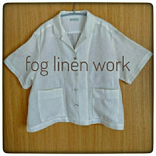 フォグリネンワーク(fog linen work)のfoglinenwork  リネン開襟シャツ(シャツ/ブラウス(半袖/袖なし))