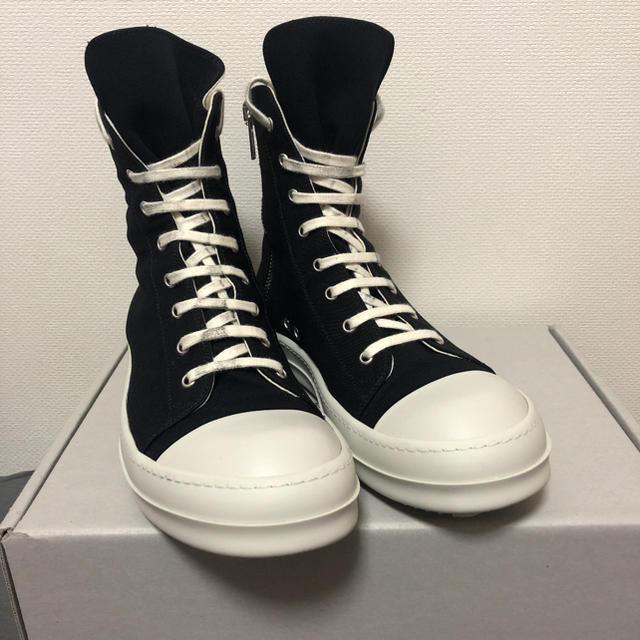 【新品未使用】rick owens ラモーンズ　スニーカーズ　43 白