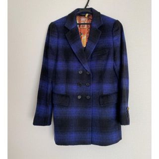 ポールスミス(Paul Smith)のミディアム丈　チェックコート(トレンチコート)