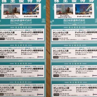かしいかえん入園券 チャチャタウン観覧車利用券 西鉄 株主優待(遊園地/テーマパーク)