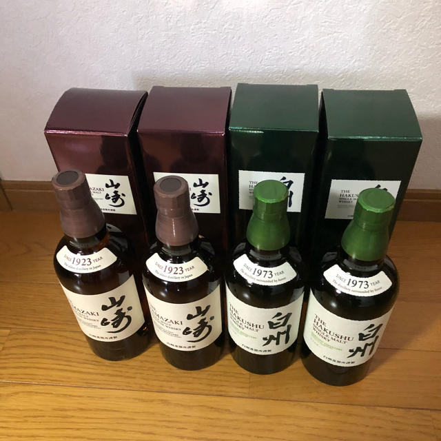 サントリーシングルモルト山崎・白州 各2本セット ウイスキー サントリーシングルモルト山崎・白州 各2本セット ウイスキー