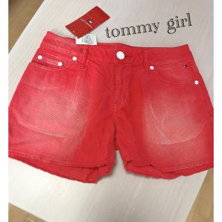 トミーガール(tommy girl)のtommy girl❤︎チェリーレッド ショートパンツ 新品(ショートパンツ)