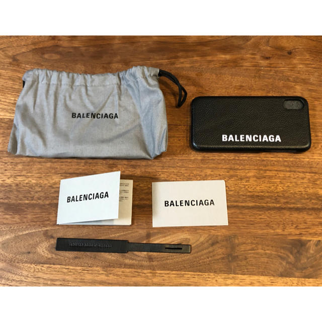 Balenciaga(バレンシアガ)の24時間発送 バレンシアガ BALENCIAGA スマートフォンケース ブラック スマホ/家電/カメラのスマホアクセサリー(iPhoneケース)の商品写真