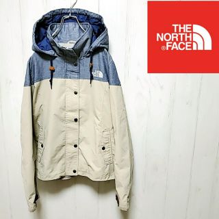 ザノースフェイス(THE NORTH FACE)のノースフェイス　マウンテンパーカー　レディース　ＸＬ　ベージュ(ナイロンジャケット)