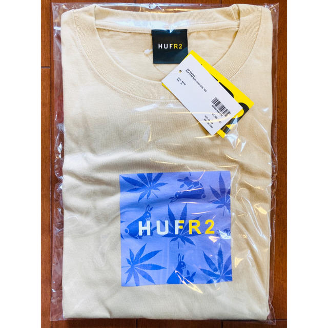 HUF FR2 BOX LOGO TEE Beige XL ハフ エフアールツー