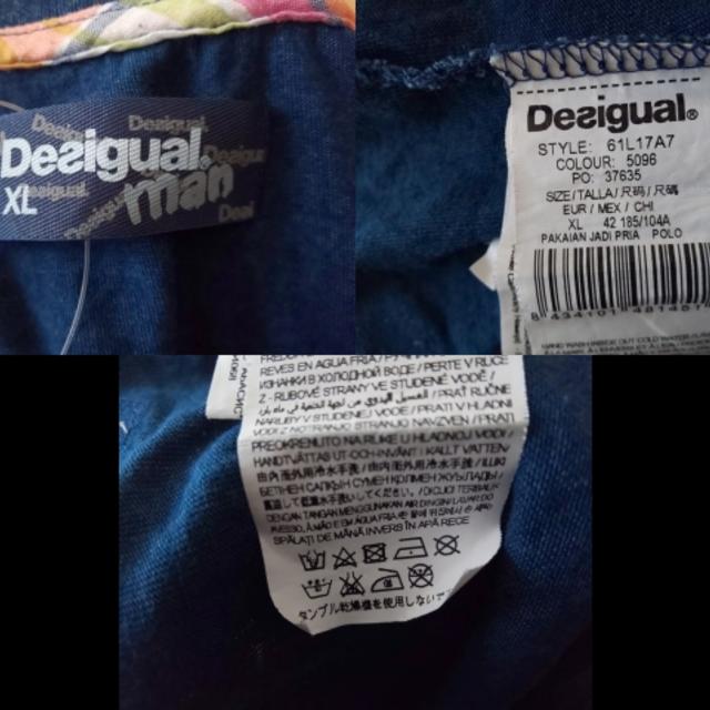 DESIGUAL(デシグアル)のデシグアル 半袖ポロシャツ サイズXL美品  メンズのトップス(ポロシャツ)の商品写真