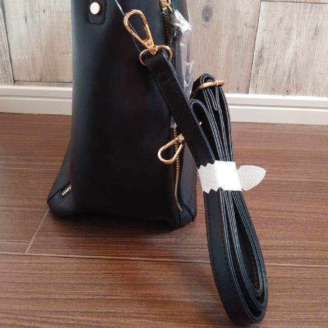 Jewelna Rose(ジュエルナローズ)のバンブーハンドル　ショルダーバッグ　ブラック レディースのバッグ(ショルダーバッグ)の商品写真