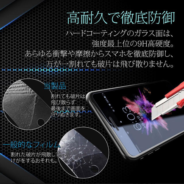 最強★ブルーライト９0％★カット スマホ/家電/カメラのスマホアクセサリー(保護フィルム)の商品写真