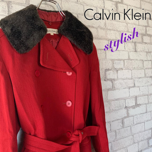 Calvin Klein(カルバンクライン)の【mk様専用】Calvin Klein カルバンクライン/チェスターコート レディースのジャケット/アウター(チェスターコート)の商品写真