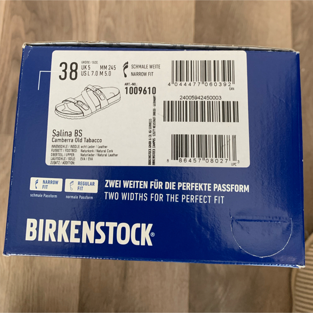BIRKENSTOCK(ビルケンシュトック)の新品未使用　ビリケンシュトック本革製　サリーナ（サイズ38） レディースの靴/シューズ(サンダル)の商品写真