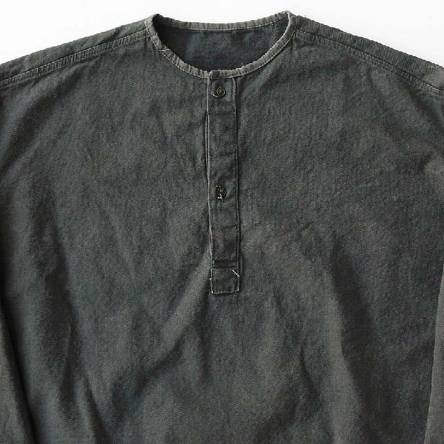sus-sous　スリーピングシャツ ヴィンテージ　ロシア軍　市松　モールスキン メンズのトップス(Tシャツ/カットソー(七分/長袖))の商品写真