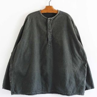 sus-sous　スリーピングシャツ ヴィンテージ　ロシア軍　市松　モールスキン(Tシャツ/カットソー(七分/長袖))