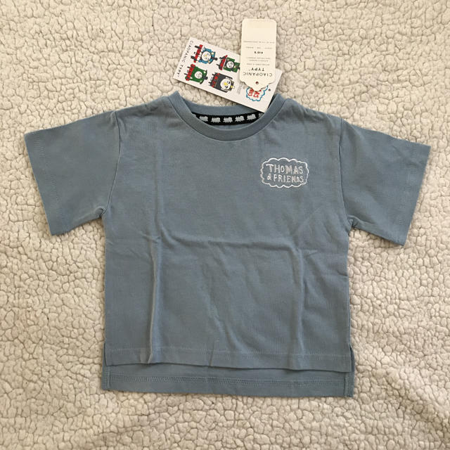 CIAOPANIC TYPY(チャオパニックティピー)のチャオパニック TYPY きかんしゃトーマス コラボバックプリントTシャツ 90 キッズ/ベビー/マタニティのキッズ服男の子用(90cm~)(Tシャツ/カットソー)の商品写真