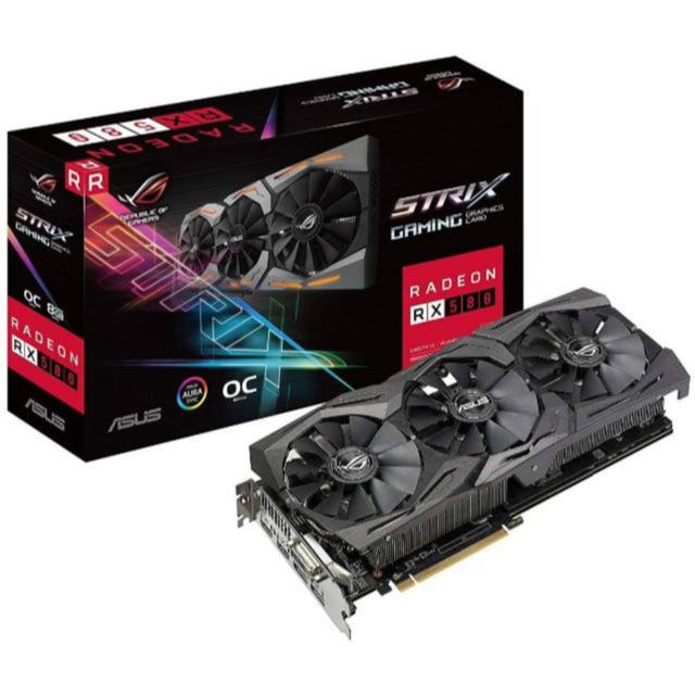 ASUS(エイスース)のRX 580 Asus rog strix スマホ/家電/カメラのPC/タブレット(PC周辺機器)の商品写真