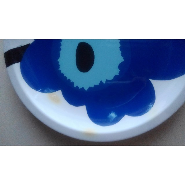 marimekko(マリメッコ)の【タイムセール❗】メラミン樹脂 Blue Unikko ラウンドディナープレート インテリア/住まい/日用品のキッチン/食器(食器)の商品写真