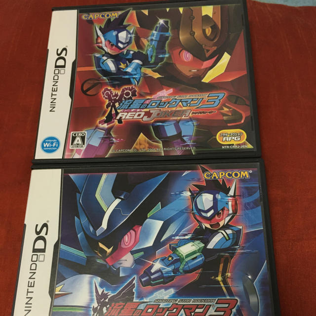 ニンテンドーDS(ニンテンドーDS)の流星のロックマン3 ブラックエース／レッドジョーカー DS ソフト カセット エンタメ/ホビーのゲームソフト/ゲーム機本体(携帯用ゲームソフト)の商品写真