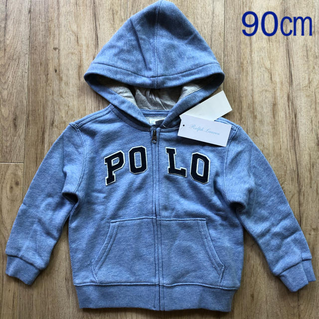 Ralph Lauren(ラルフローレン)のラルフローレン　パーカー　90 ブルー　POLO キッズ/ベビー/マタニティのキッズ服男の子用(90cm~)(カーディガン)の商品写真