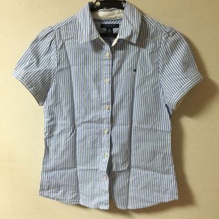 トミーヒルフィガー(TOMMY HILFIGER)のトミーフィルガー ボーダーシャツ L(シャツ/ブラウス(半袖/袖なし))