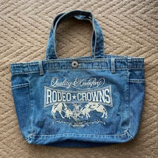 ロデオクラウンズ(RODEO CROWNS)のお値下げしました。ロデオ　デニムトートバッグ　店舗限定品(トートバッグ)