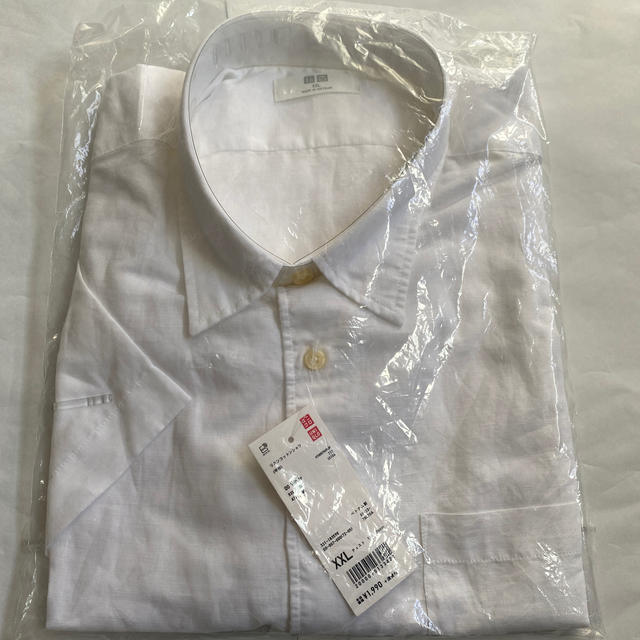 UNIQLO(ユニクロ)のユニクロ　半袖リネンコットンシャツ メンズのトップス(シャツ)の商品写真