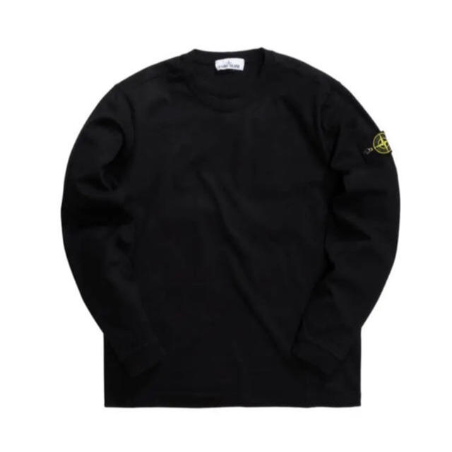 【人気】STONE ISLAND ロンT ワッペン ロゴ スウェット ダーク L