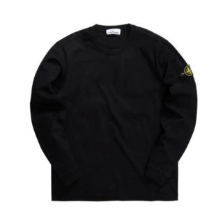 STONE ISLAND(Tシャツ/カットソー(七分/長袖) ・ ブラック/黒色 STONE ISLAND(Tシャツ/カットソー(七分/長袖) ・ ブラック/黒色