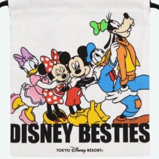 ディズニー(Disney)のディズニーリゾート ベスティーズ きんちゃく  巾着 新品(キャラクターグッズ)